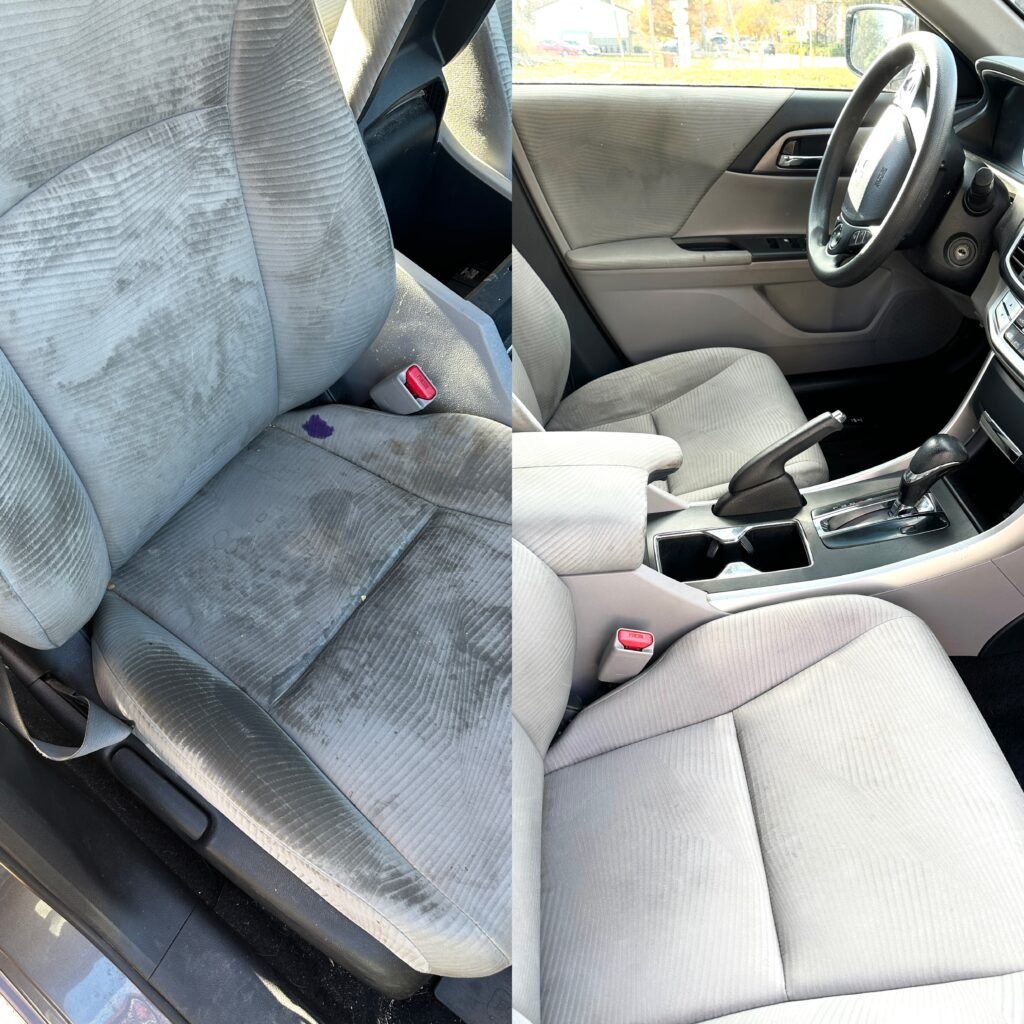 Seat stains removed